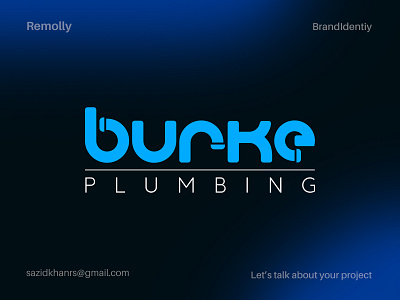 Burke plumbing logo best logo letter mark logo logo logo best design logo deisgn logo design new logo new modern logo new logo plumbing logo