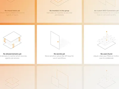 V7 Settings Empty states card clean empty empty state illustration minimal settings state