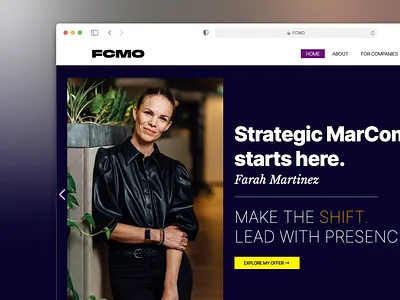 Web design - FCMO branding design hero home homepage page ui website