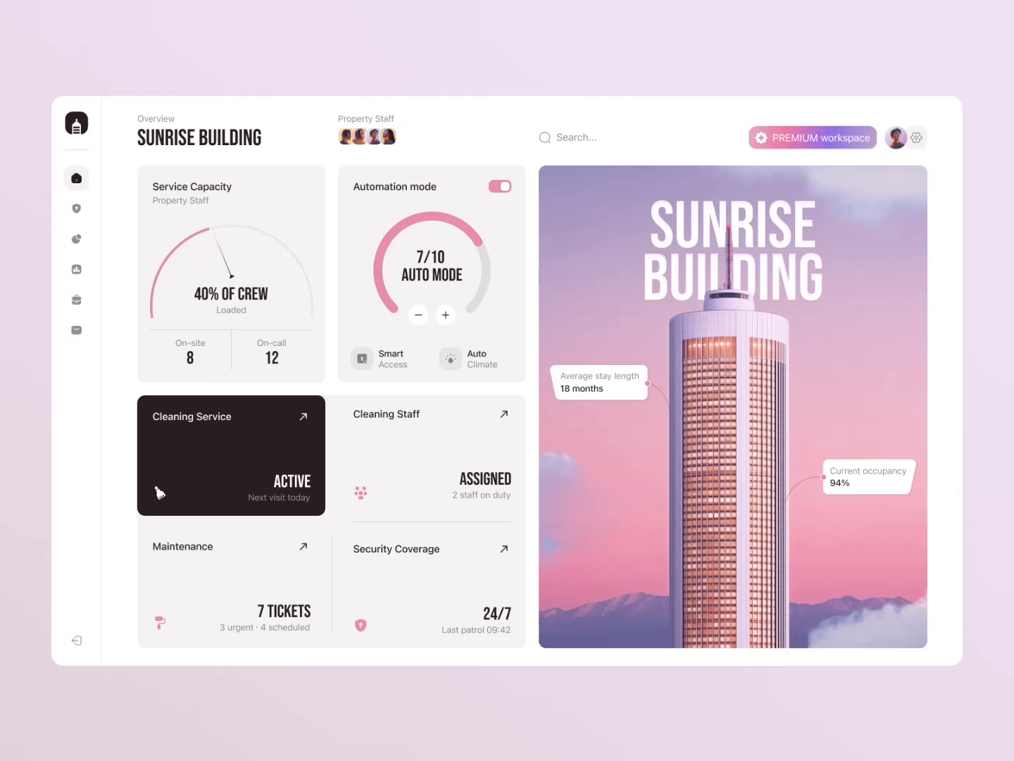 Real Estate Management Dashboard UI