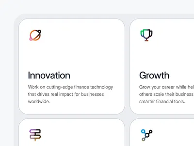 Feature Section bento design illustration light ui website