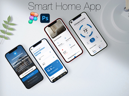 Smart Home Mobile App UI | Clean Dashboard Design