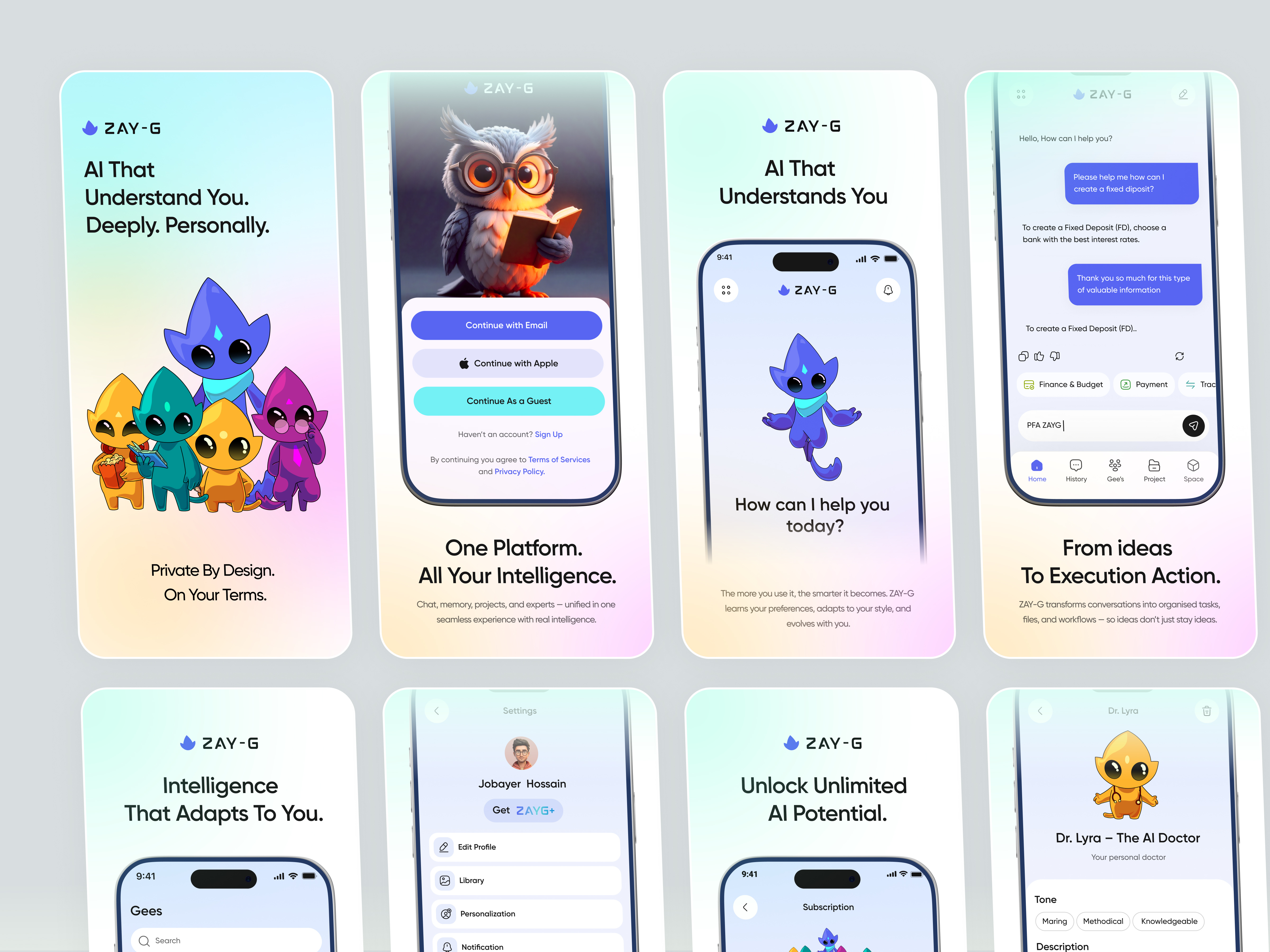 ZAY-G — App Store Screenshots Design ai app screenshot ai chatbot app screenshots app screenshots design app store app store preview app store screenshot app store screenshots app store visuals mobile app mobile app design mockups playstore playstore screenshot saas app screenshot screenshot screenshot design screenshot ui screenshots ui design