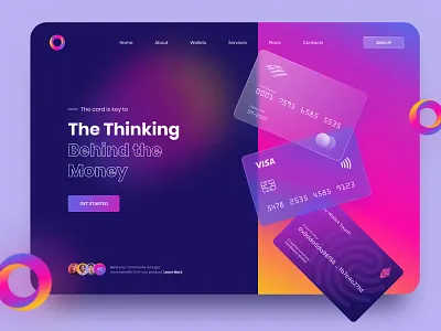 Credit Card Landing Page (Dark Mode) – Fintech UI/UX Design banking app clean ui conversion focused credit card dark mode design feature landing page financial website fintech landing page modern design product design ui ui design ux design web app design website design