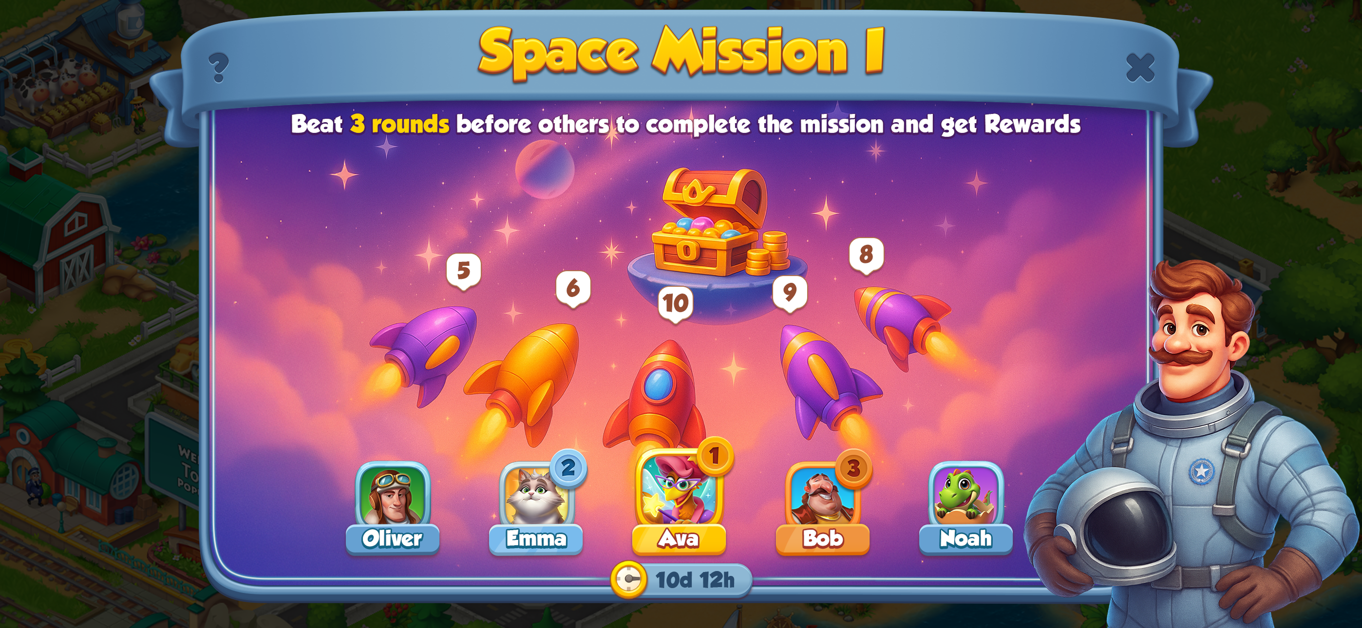 Space Mission Concept consepting design development game illustration screen township ui ux