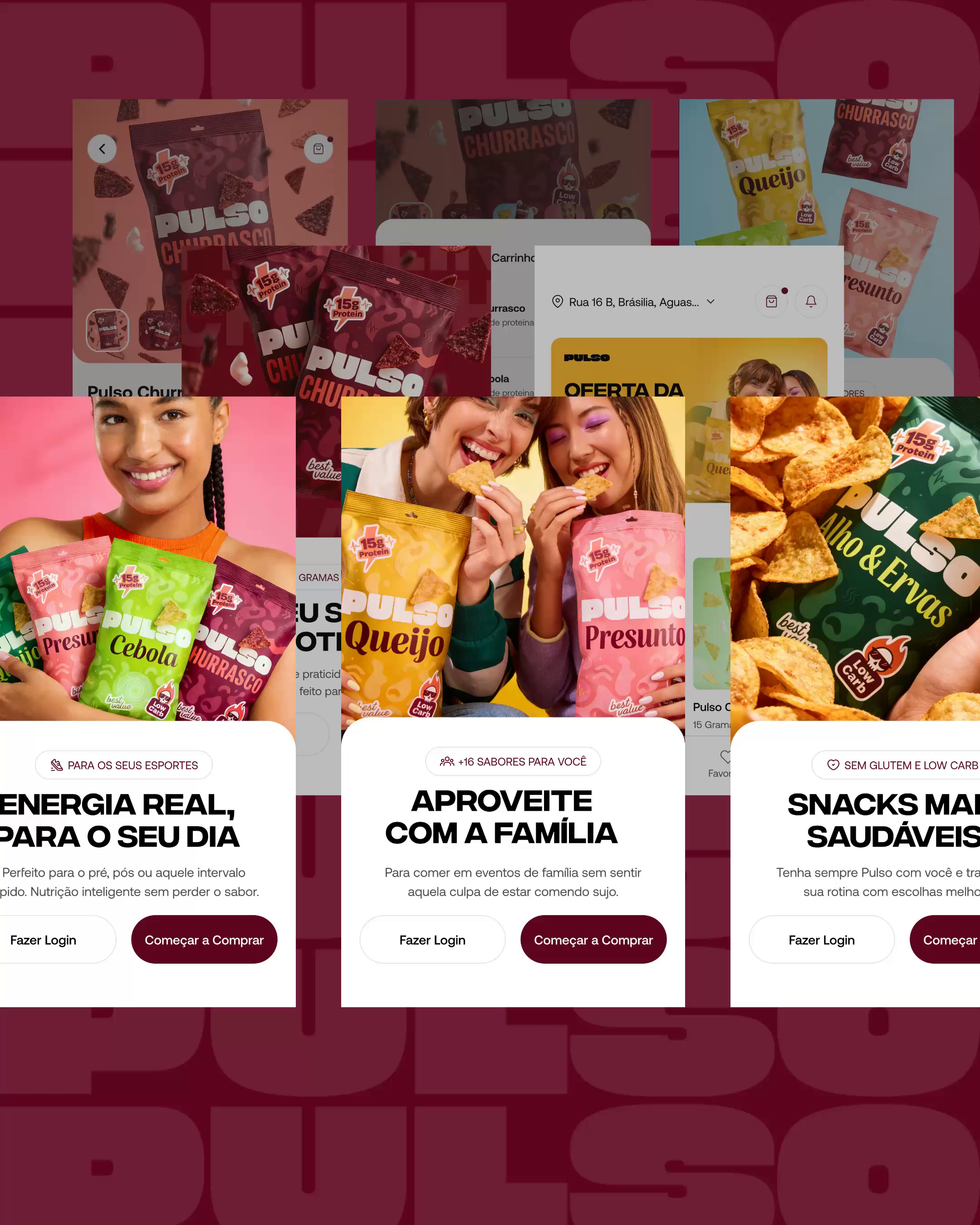 Example of Pulso - Ecommerce Mobile App Protein Snack
