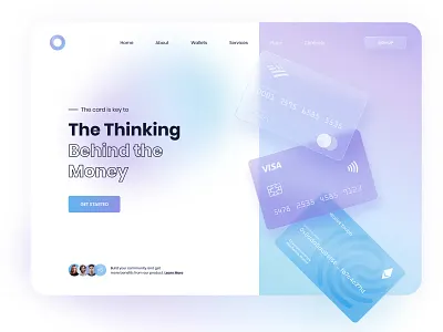 Credit Card Landing Page – Fintech Website UI/UX Design banking app clean ui conversion design credit card finance financial website fintech landing page landing page design modern design ui design ux design web design website design