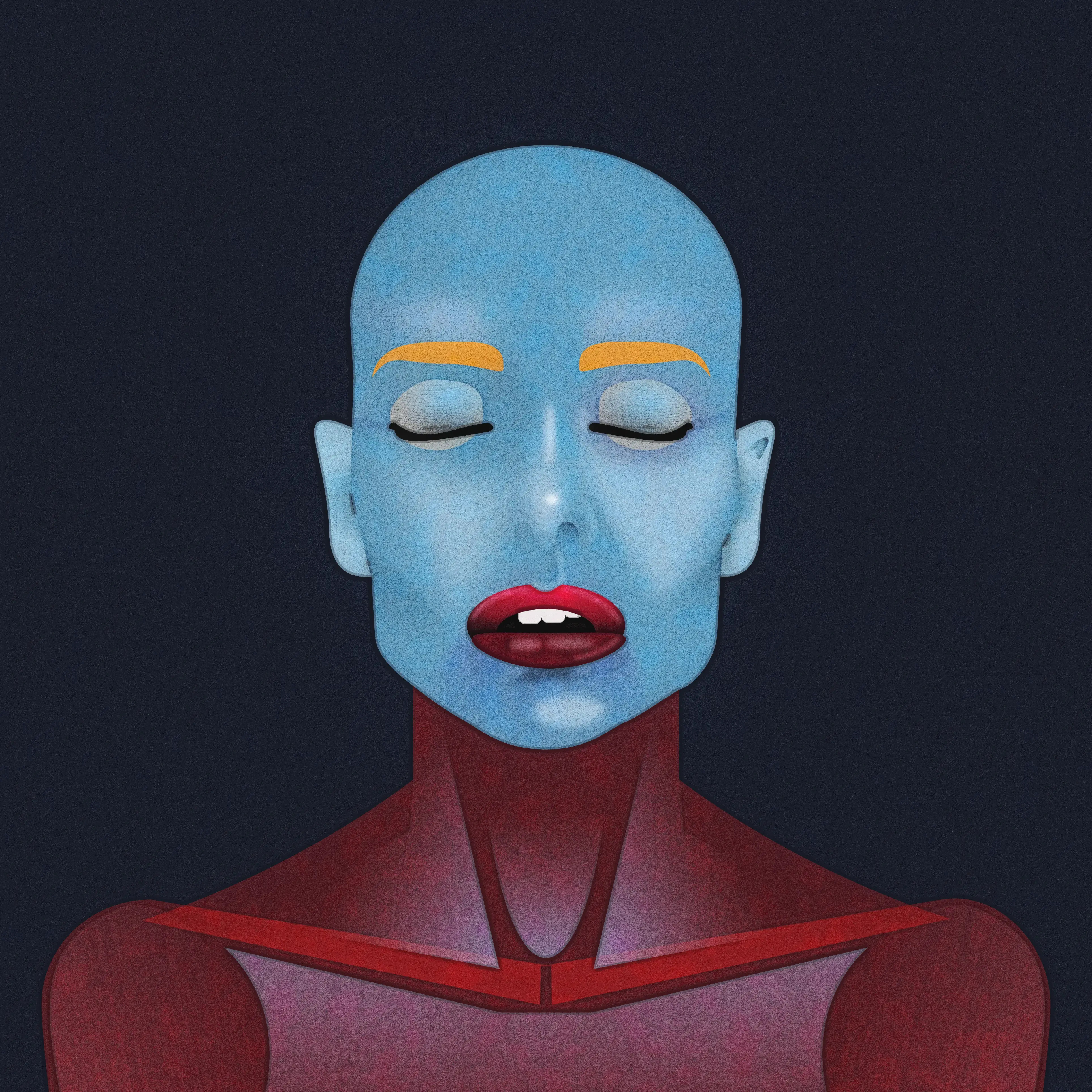 iteration 0326 0326 doodle final girl head illustration iteration noise shunte88 vector