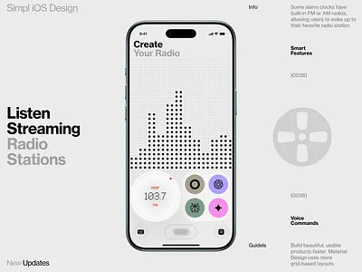 Vibe Coding Radio ai animation dashboard design graphic design homepage illustration interface ios iphone mobile os sf video voice