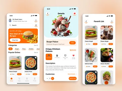 A clean and modern food delivery mobile app UI design focused on app design burger app clean ui figma design food app food delivery food ordering app mobile app design mobile ui modern design product design restaurant app ui design ui inspiration uiux ux design