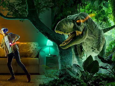 Virtual Reality Meets Jurassic World