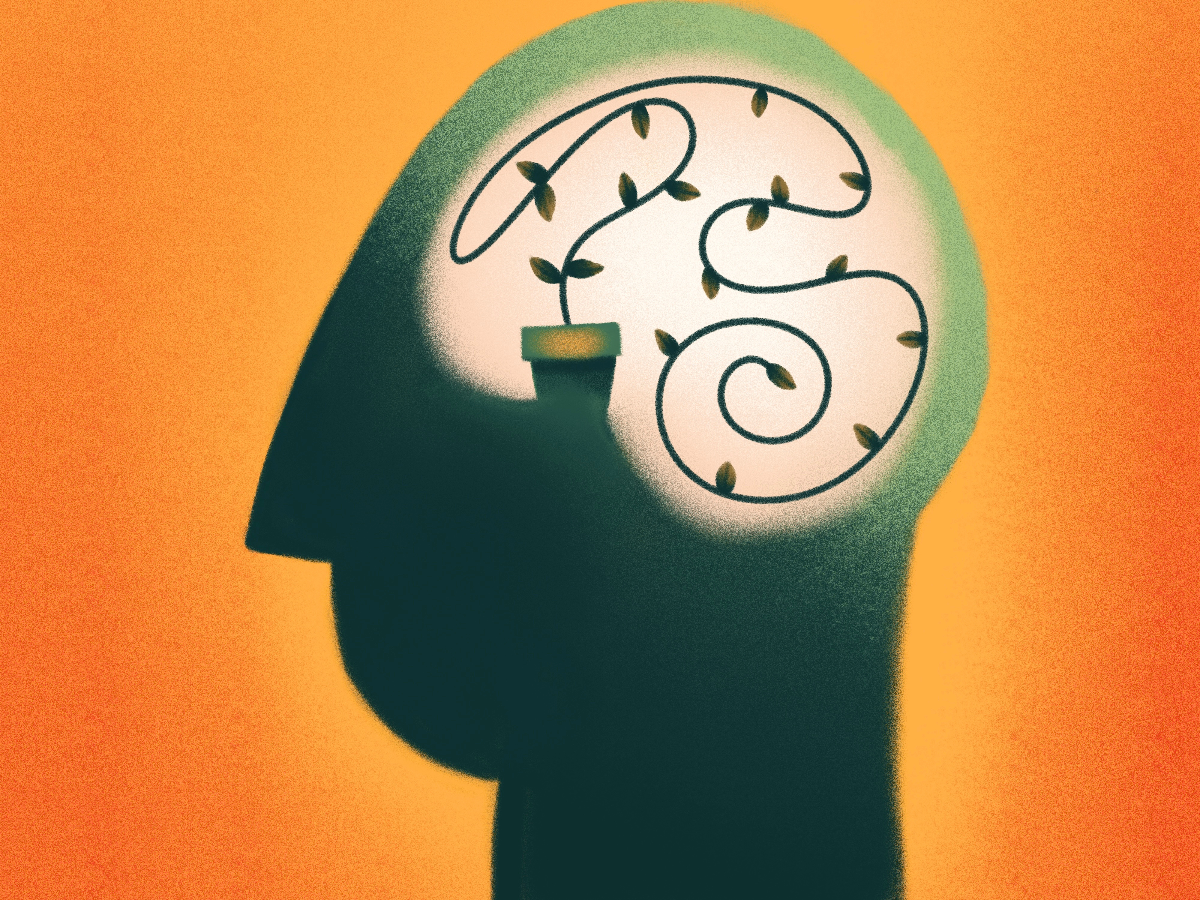 Mental Growth Spot Illustration