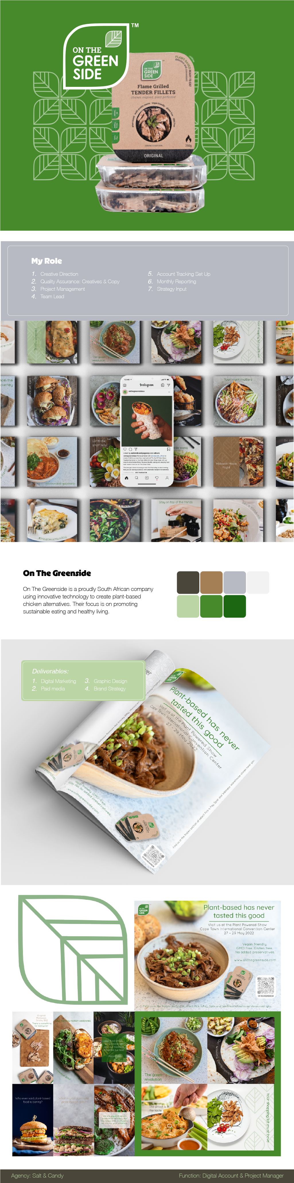 On The Greenside branding design graphic design