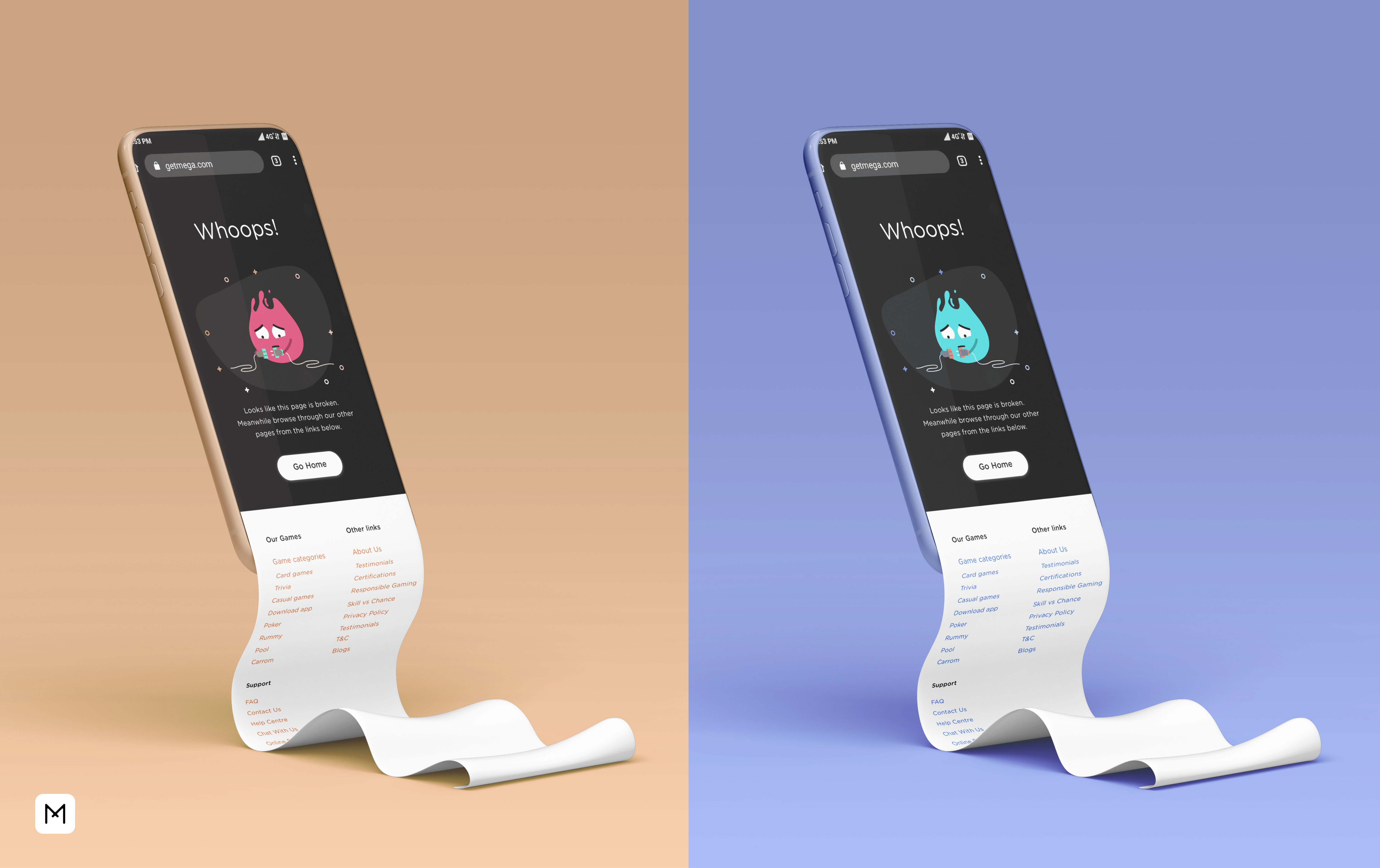 Error 404 Page 404 app clean colorful colors cute design error error page experience folding interface minimal trending trendy ui