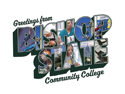 Vintage "Greetings From" Graphic alumni college graphic design postcard print university