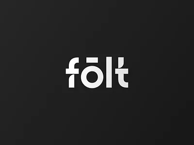 fōlt© - Logo bills brutalist dollars ecommerce finance fold folded folt industrial language logo money symetrical symetry