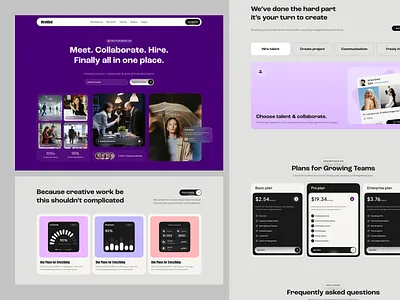 HireMind — AI-Powered Recruitment & Talent Hiring Platform ai collaboration collavoration design hiring hiring landing page hiring platform job finder landing page product recruitment saas startup talent platform ui web web design
