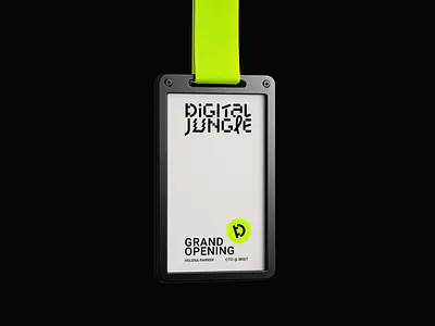 Digital Jungle Branding - ID Tag branding dev event geek logo tag tech