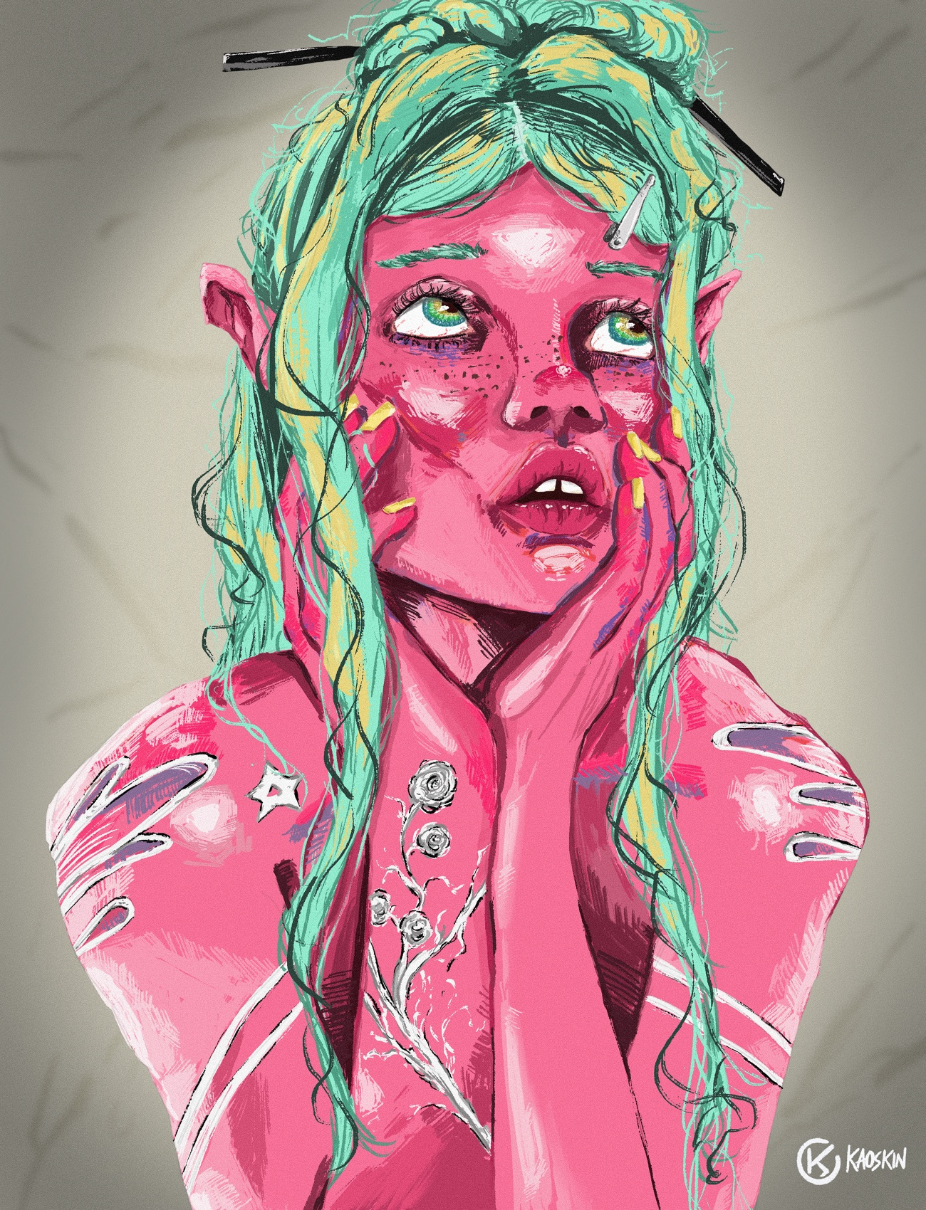 Dreamin' characterdesign conceptart contemporaryart digitalart fantasy figurative illustration procreate procreateart surreal