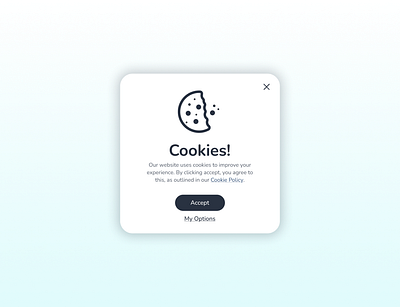 Pop-Up / Overlay - Daily UI #016 016 cookies dailyui design figma notification overlay popup ui