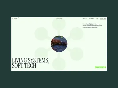 Website Scrolling Animation for Biomaterial Studio bio biomaterial corporate graphic design home page interactions madeonwebflow minimal motion graphics services studio tech ui ux web design web page webflow