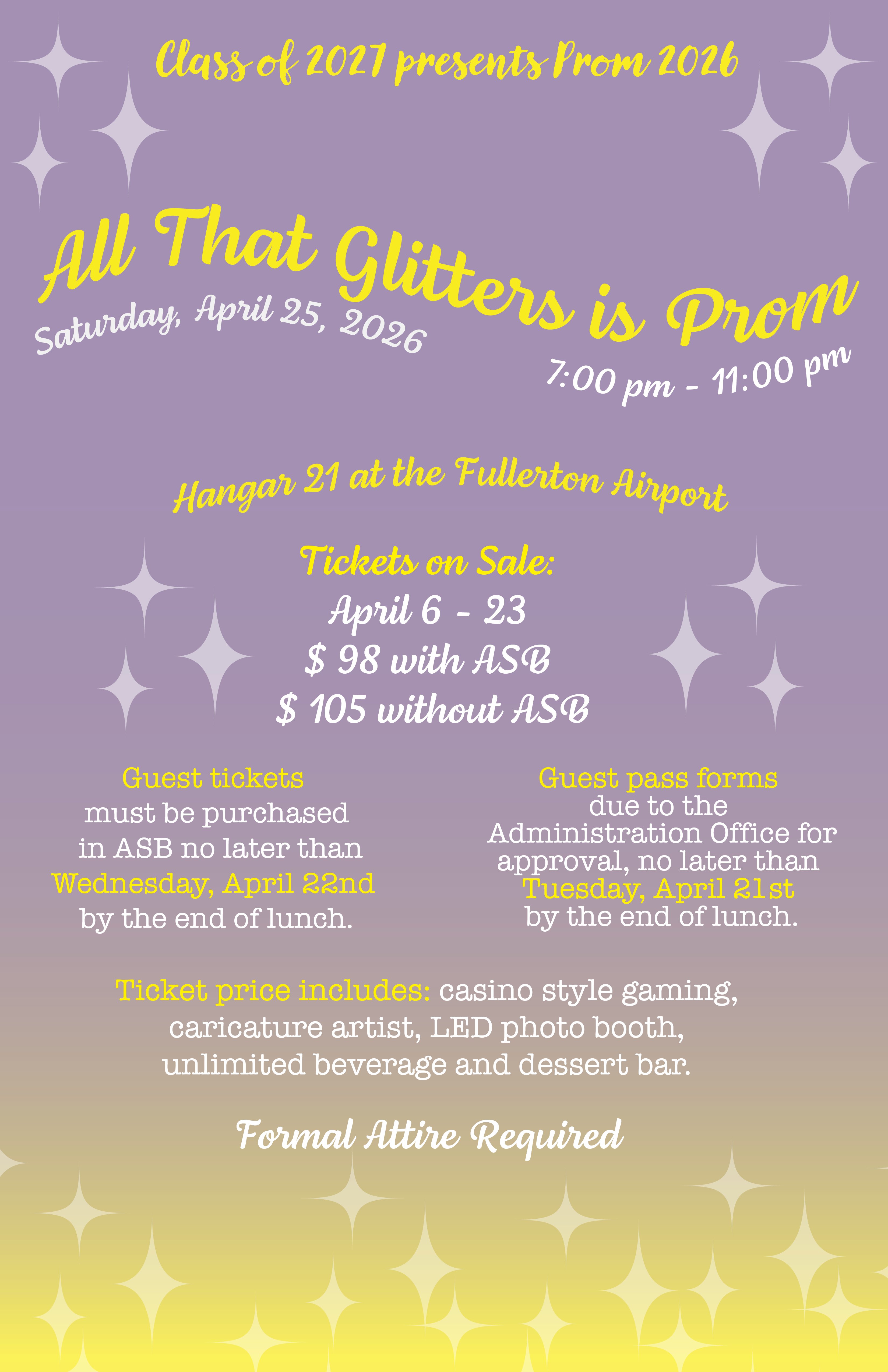 Prom Poster (1 hour time limit)