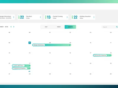 Tagender Calendar Application app branding concept design graphic design illustration logo ui ux vector