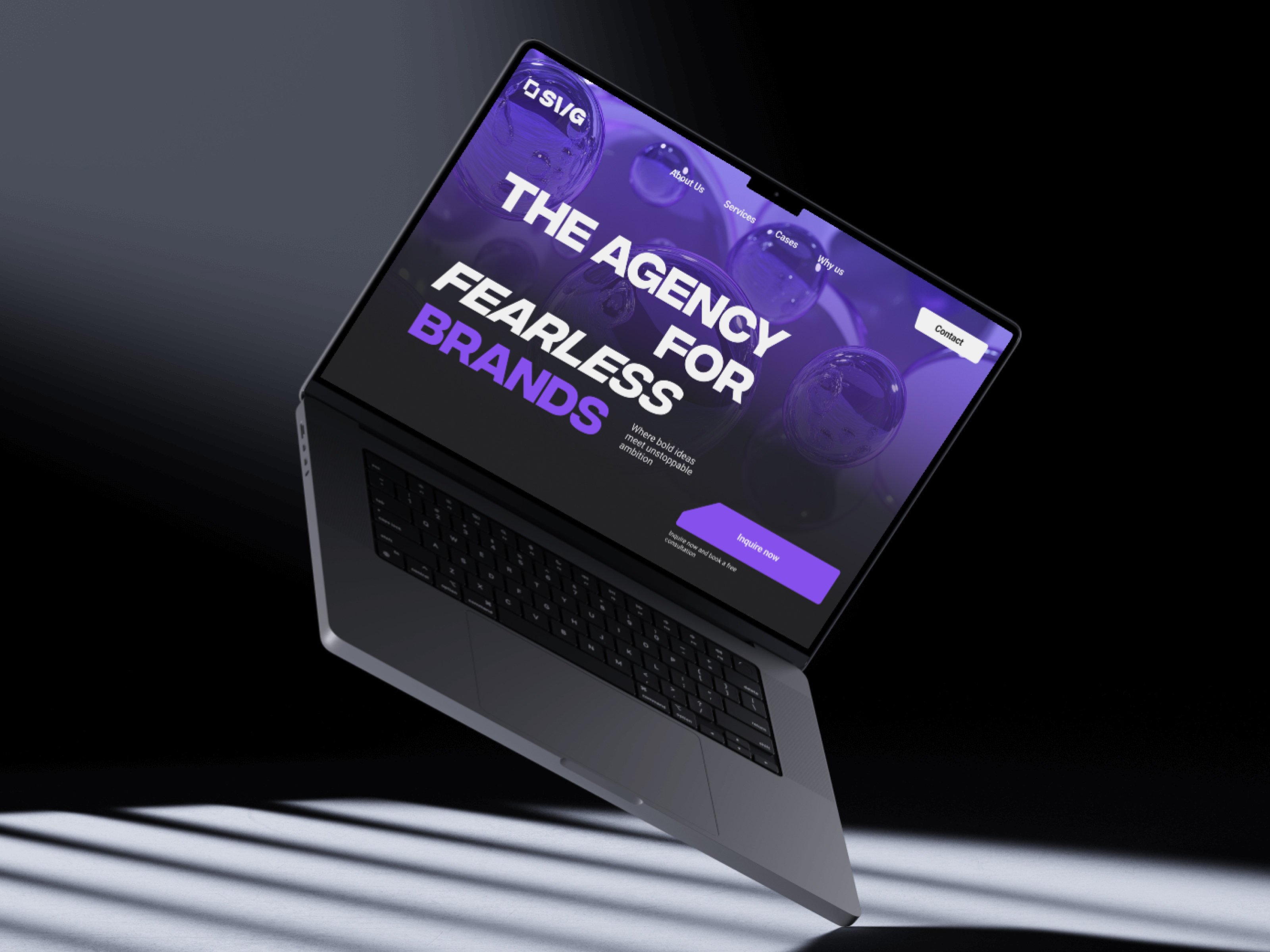 SVG Design Agency — Bold Landing Page Concept