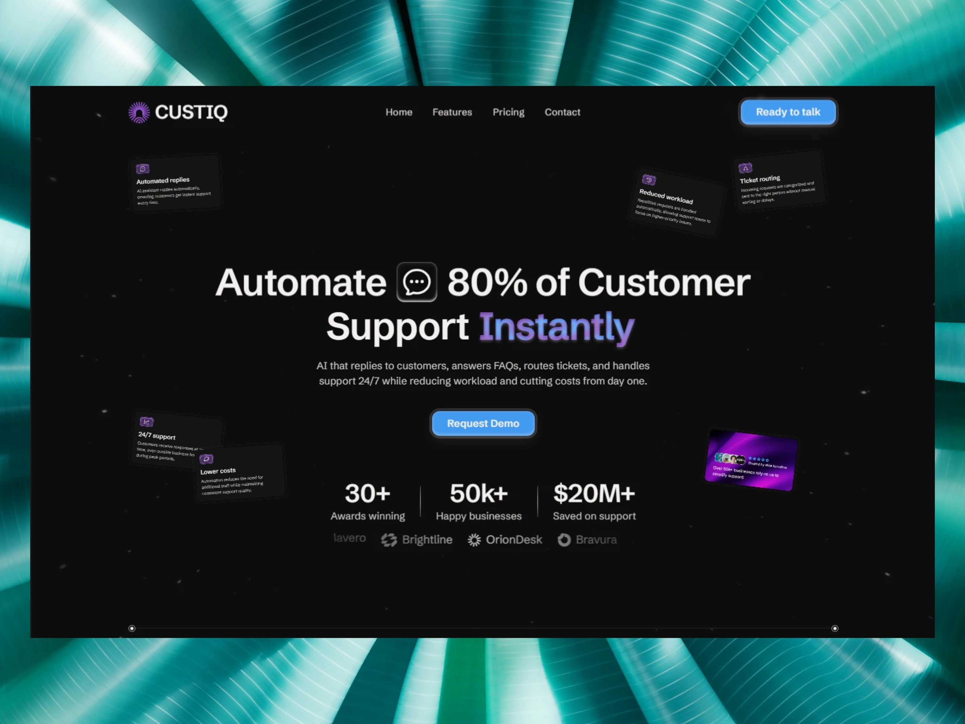 Custiq in Framer animation design framer framer design framer designer framer dev framer developer framer development framer landing page graphic design motion graphics ui web design web designer web developer web development website design website designer website developer website development