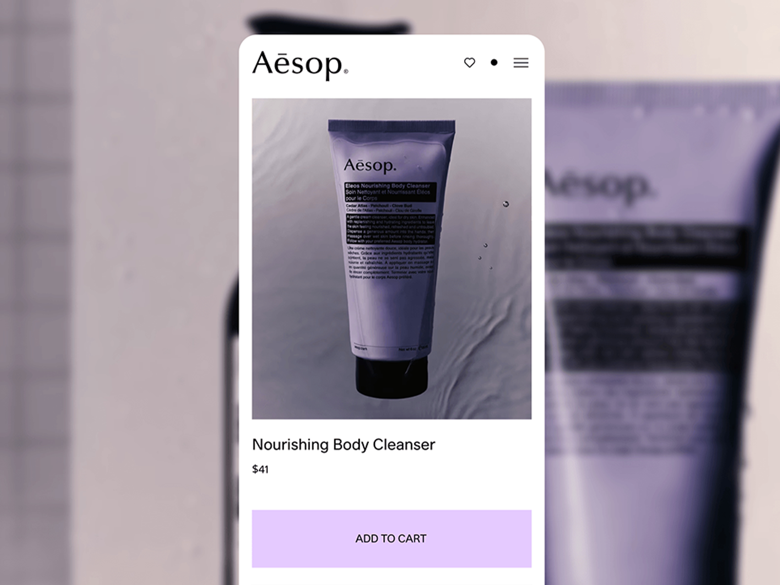 Aesop Care - Body Cleanser App