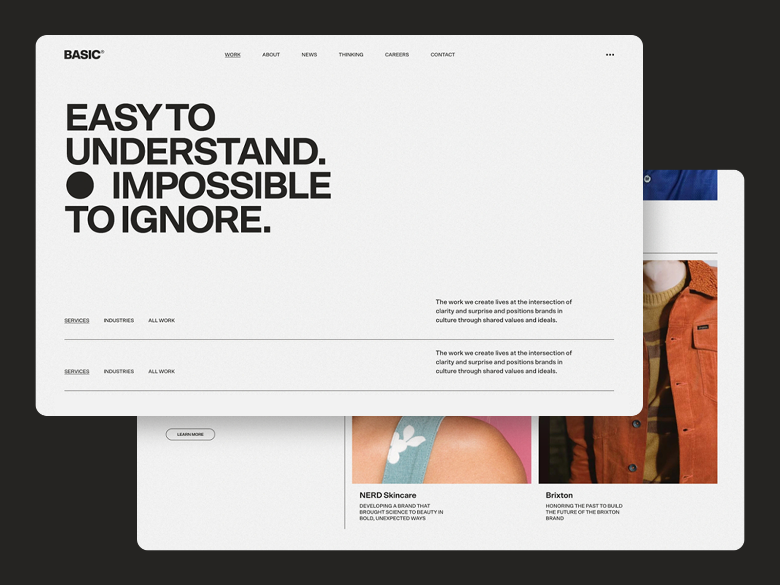 Impossible to Ignore - Agency Landing Hero