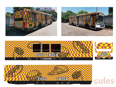 Plotteo vehicular Food Truck car decal design graphic design vector vehicular decal