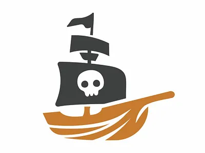 Pirate Ship icon logo