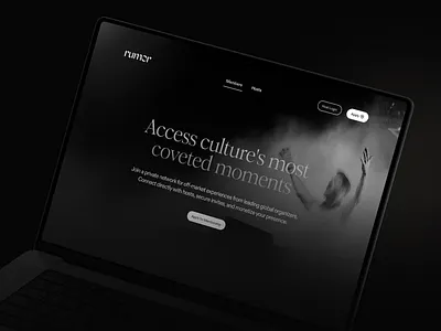 Rumor – The app where culture connects branding concert dark mode entertainment event management events fashion hospitality influencer loyalty luxury membership nightlife platform premieres product design rsvp ticketing vip visual identity