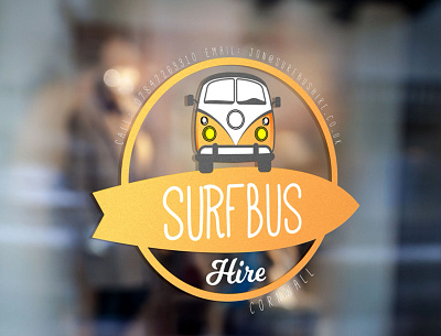 Surf Bus Hire branding logo logo design