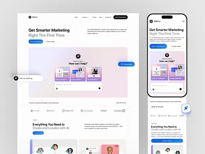 Zeroin — AI Platform Website Redesign v3 ai ai interface ai platform artificial intelligent chat ai hilf al hilf al llc interface landing page layout minimal saas ai saas website trending ui ux visual web design website design website redesign