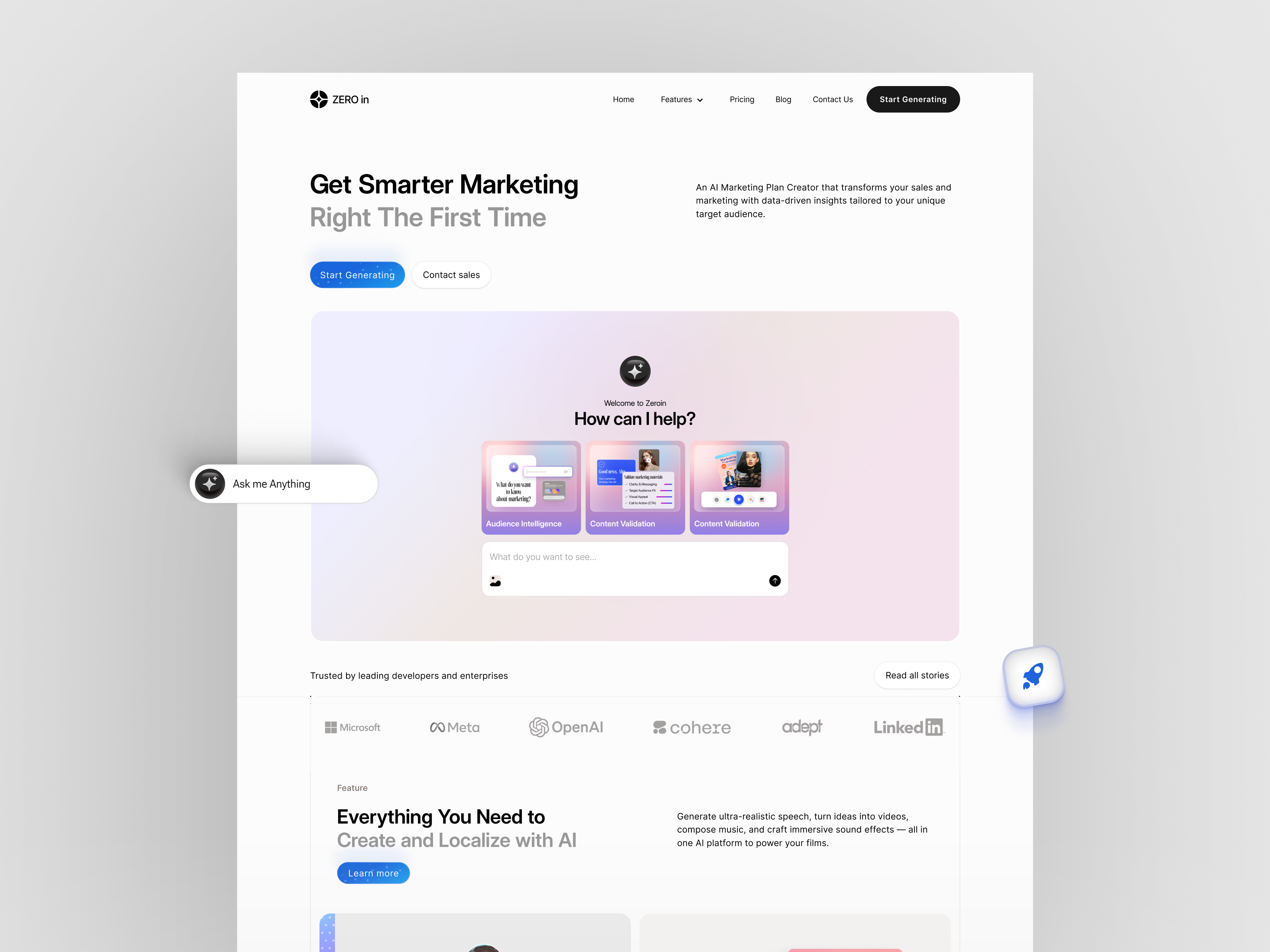 Zeroin — AI Platform Website Redesign v3 by Mehedi Hasan Roni for Hilf ...