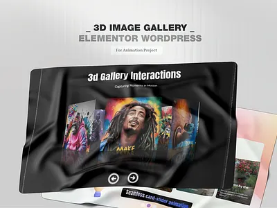 Elementor - 3D Image Gallery with Scroll Wordpress 3d image gallery animation wordpres design elementor animation elementor wordpress image gallery interface product scroll wordpress service startup ui ux web