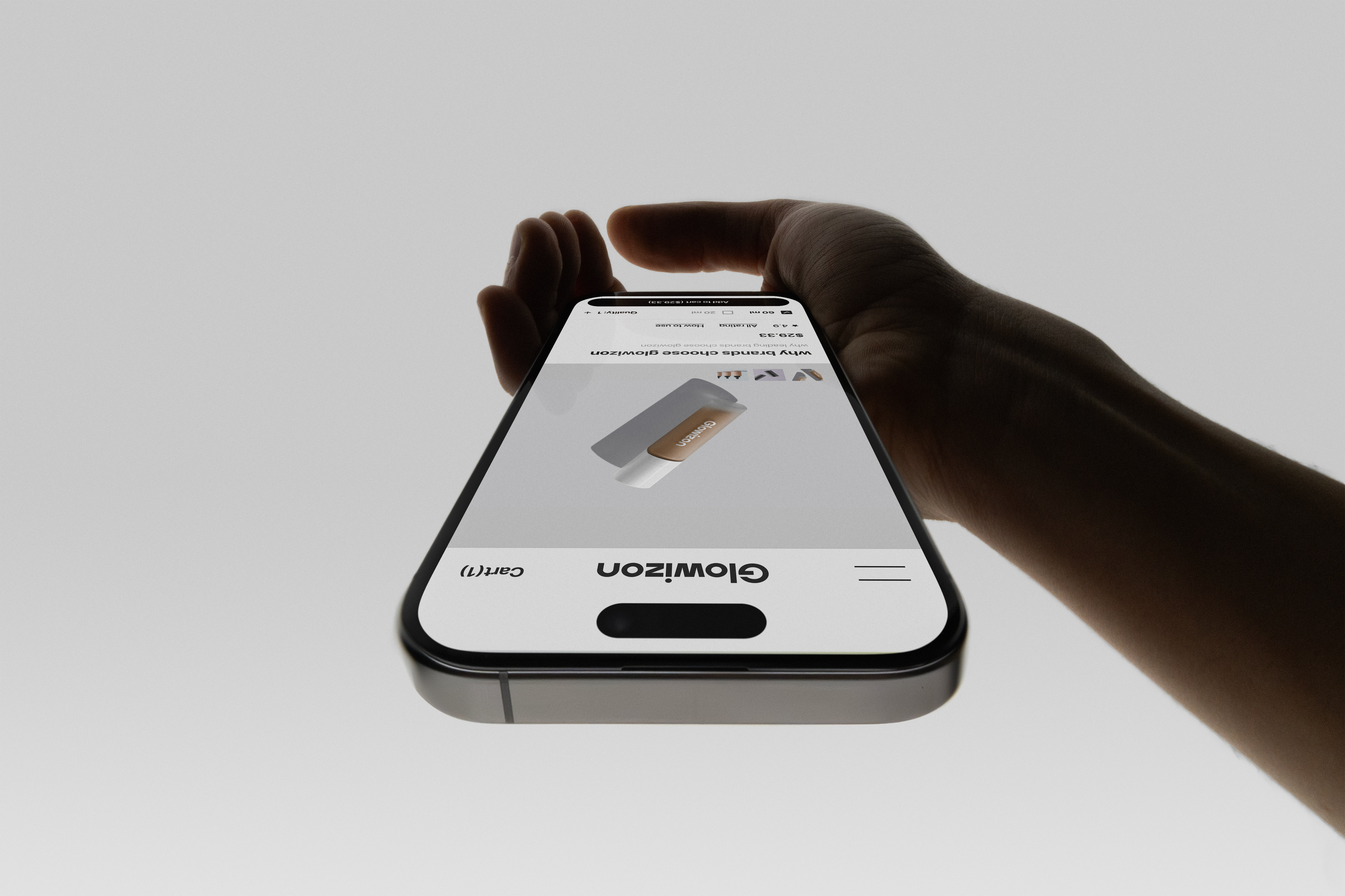 Glowizon — Premium Beauty Distribution Experience App Design app design beauty app design beautybrand cosmeticdesign creativeui ecommercedesign interfacedesign luxurydesign moderndesign productdesign skincare skincaredesign ui uiuxdesign webdesign