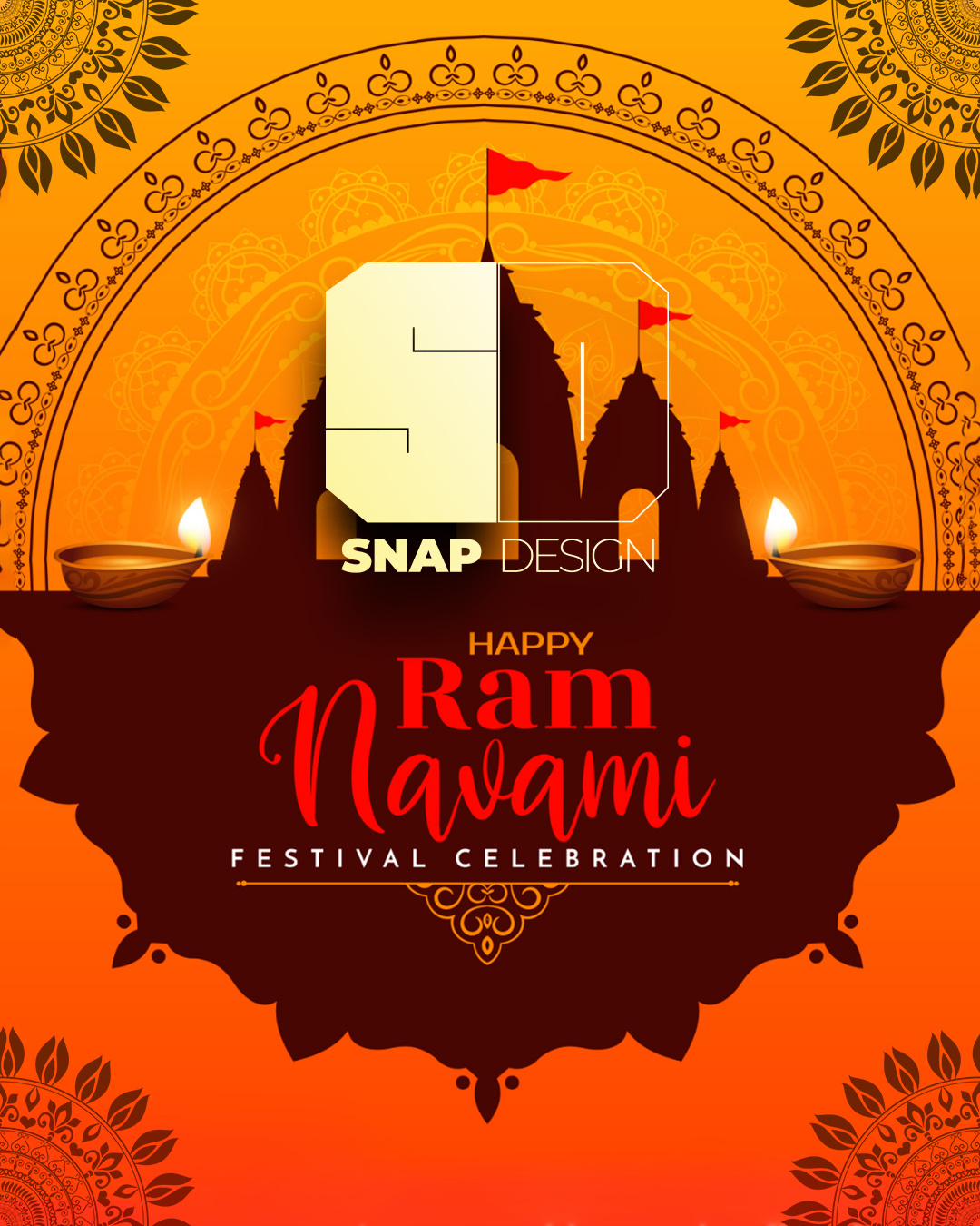 Ram Navami 2026: Brand Identity Series 2026 branding graphic design illustartion posterdesign ramnavami snapdesign socialmediaposter