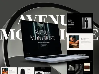 Avenue Montaigne | Luxury Fashion Website (UI/UX) digital experience ecommerce design editorial design fashion website luxury design minimal design ui ui ux ux strategy web design website ui