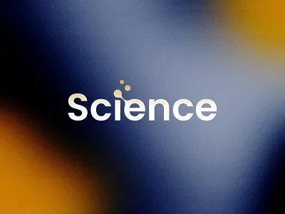 Science Logo brand branding connection graphic design identity lettering logo logo design minimalist modern molecule research science simple tech technology text text based typography wordmark
