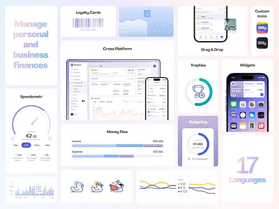 iBilly Product Design animation branding budget app design finance finance management finance tracker financial fintech graphic design interface mobile mobile app mobile application motion graphics product design ui user experience user interface ux