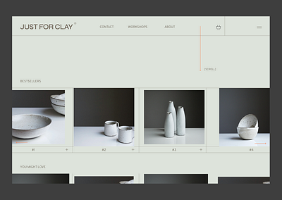 landing page // ceramic store branding design logo ui uxui web