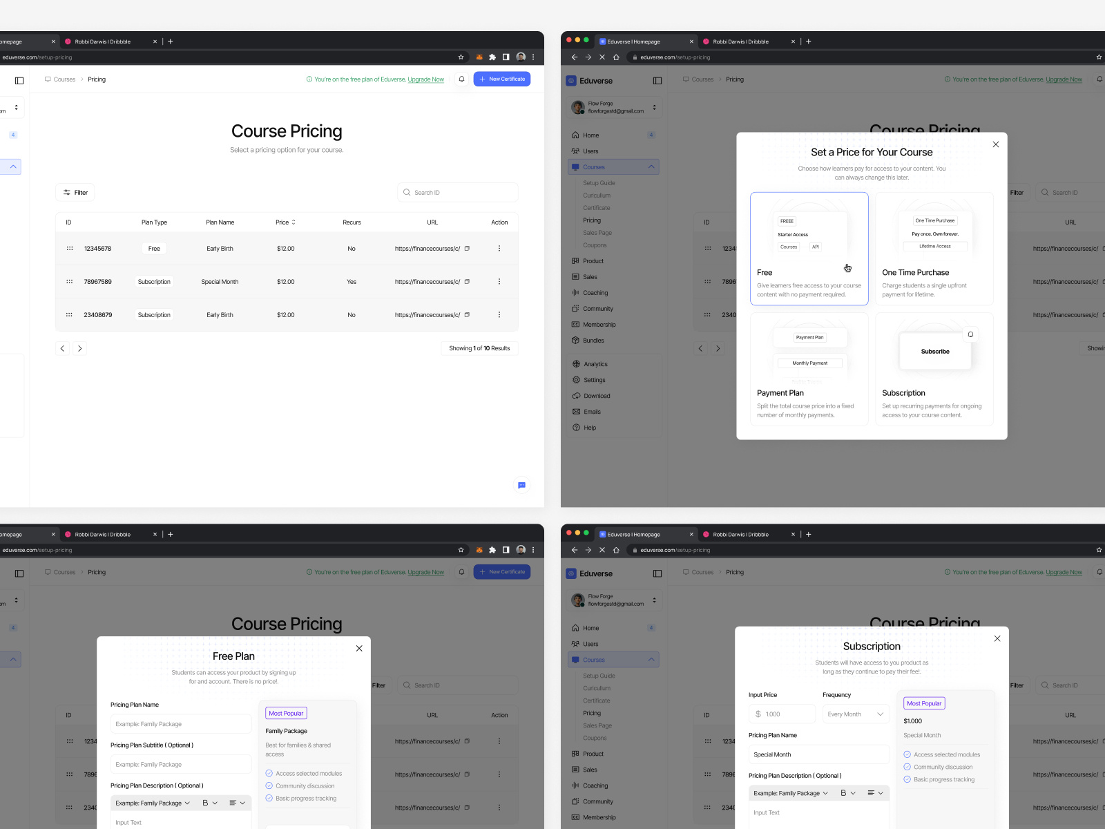 Example of Ai For Online Course (Edutech) Web App