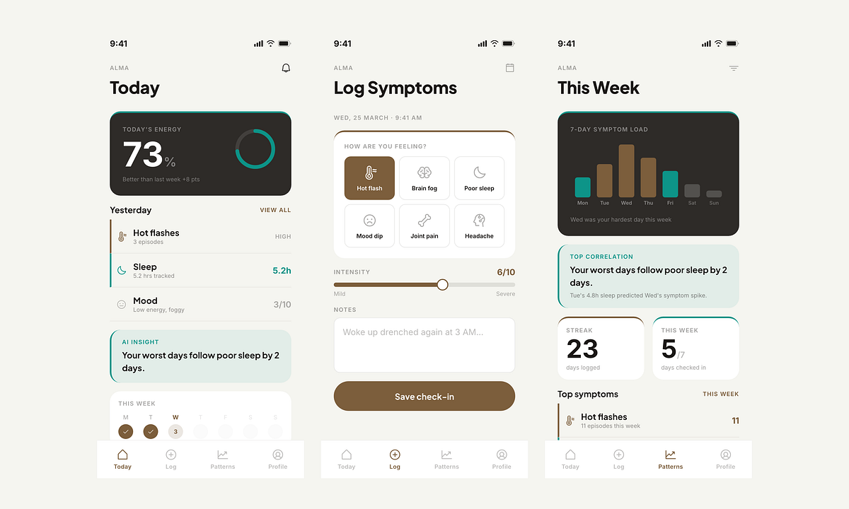 Alma - symptom tracker and insights | Mobile app. Image 4