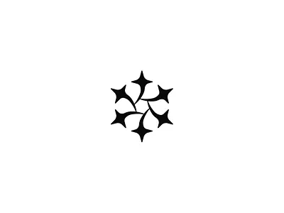 Star Cluster Logo Mark brandidentity branding creativedesign design graphic design graphicdesign illustration logo logodesign logodesigner logoinspiration logomark luxurybranding minimalistlogo modernlogo recentcraft starlogo ui