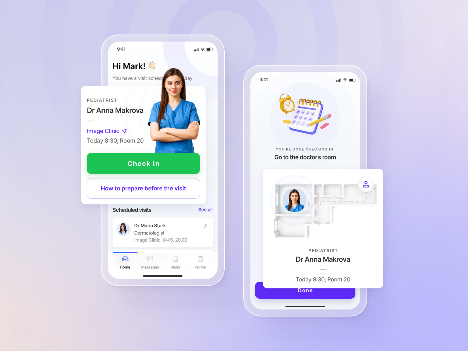 Digital Clinic App animation app application clinic doctor medical motion motion graphics objectivity ui wellness