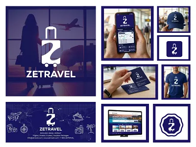 Zetravel - Logo Modern Brand Identity airline branding branding clean logo design creative logo logo minimal travel logo minimalist logo modern logo modern travel logo professional logo design tourism logo travel agency logo travel brand identity travel logo design travel startup logo typography logo unique logo concept vacation brand logo wordmark logo z bag icon