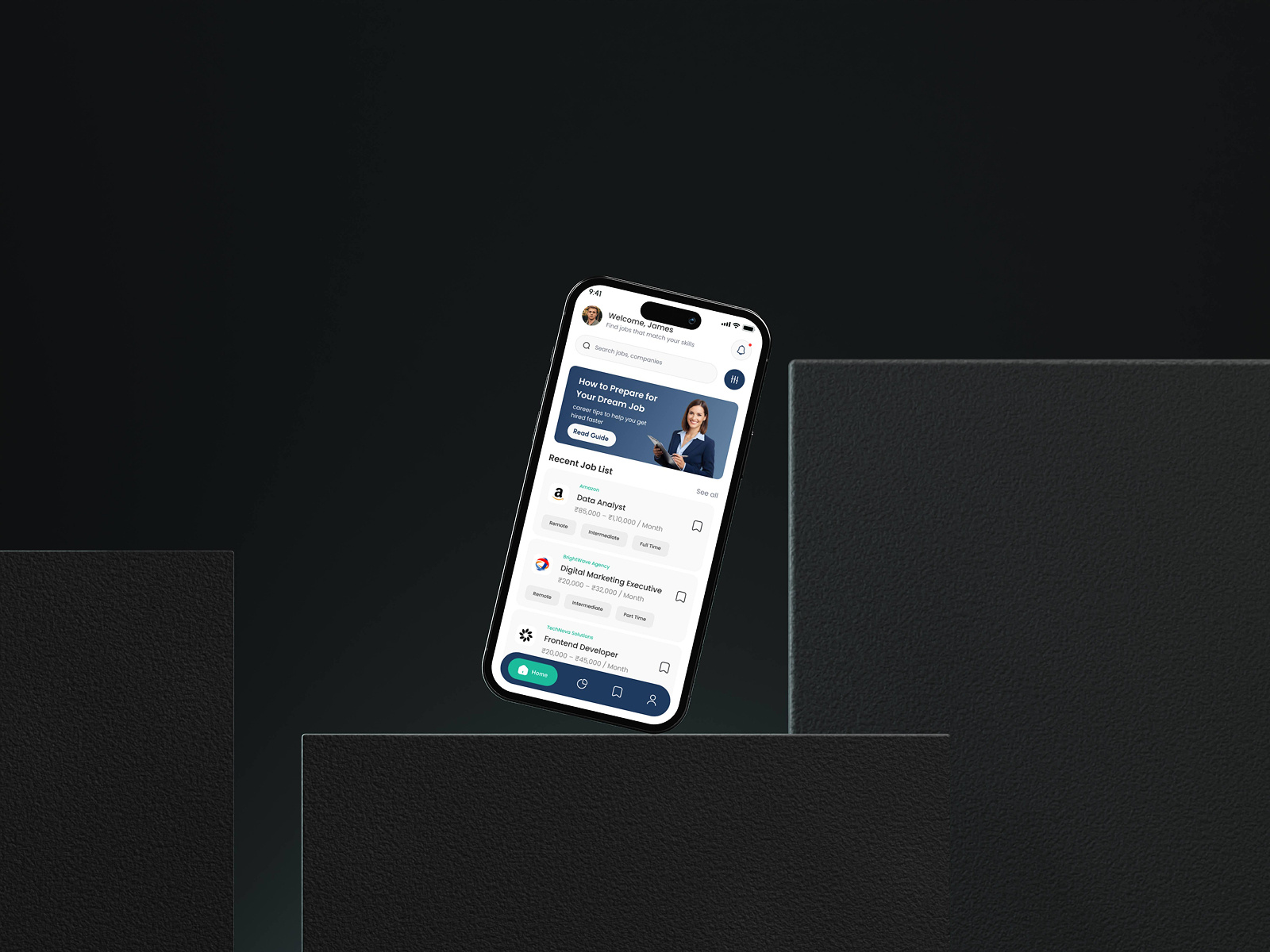 Smart Job Portal Mobile App Design app app design ui uiux